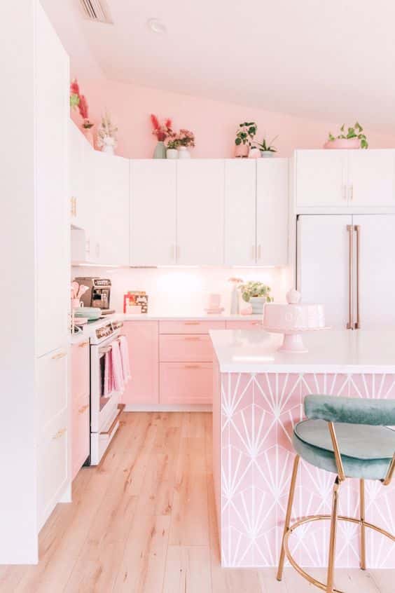 pink kitchen